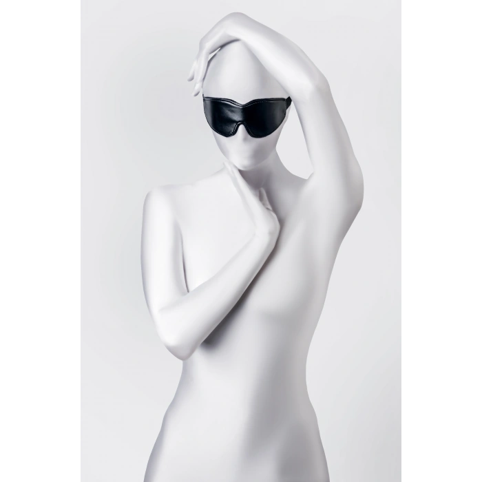 VipMarketim Anonymo BDSM Maske , PU deri, siyah, 26,5 cm