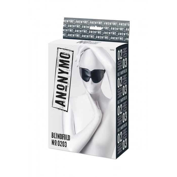 VipMarketim Anonymo BDSM Maske , PU deri, siyah, 26,5 cm