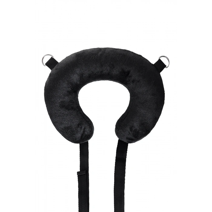 VipMarketim Anonymo BDSM sabitleme kemeri #0701 yastıklı, kadife, siyah, 127 cm