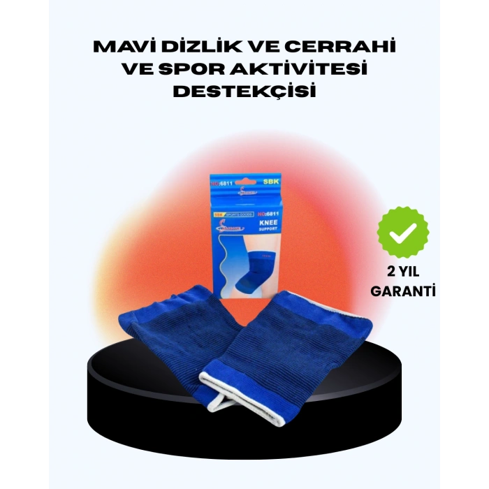 VipMarketim Anti-Slip Diz Bandajı Sporcu Desteklikli Koruyucu Model