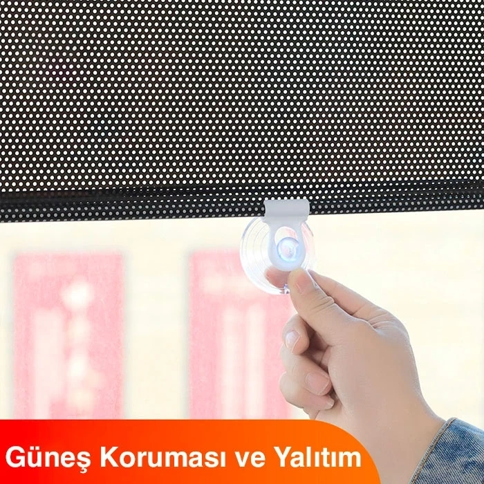 VipMarketim Araba Araç içi Katlanabilir Araç Oto Ön Cam Güneşlik Branda 40x125cm-(5775)