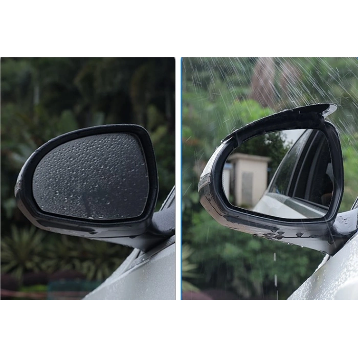 VipMarketim Araba Ayna Yağmur Koruyucu Siper Karbon Desenli