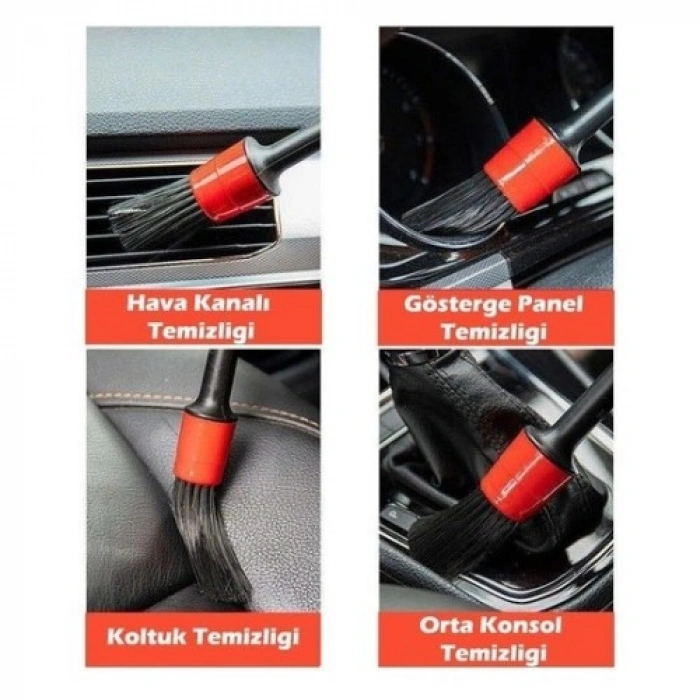 VipMarketim Araba Detaylı Temizlik Fırça Seti