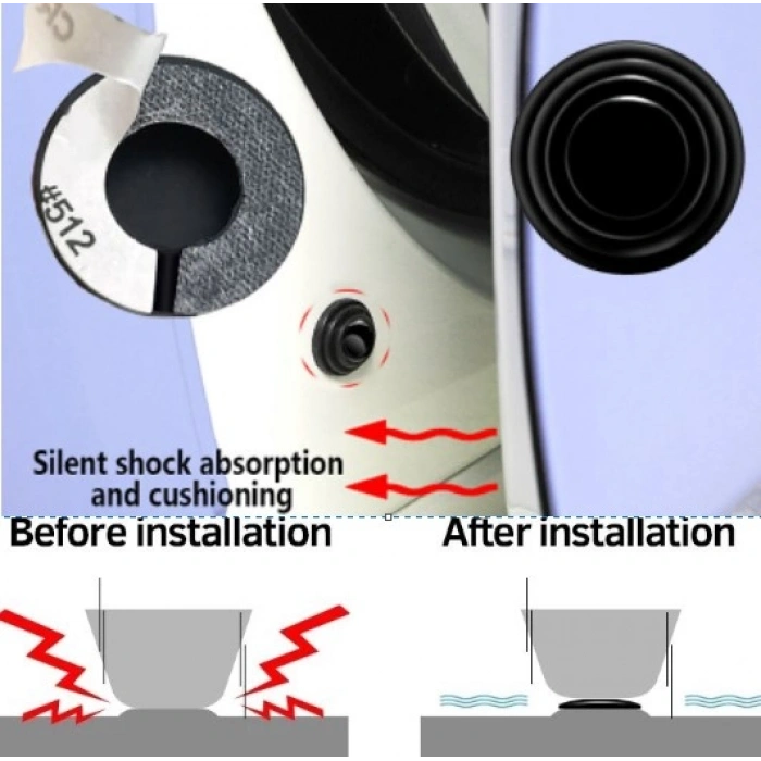 VipMarketim Araba Kapısı Darbe Emici Pad Seti