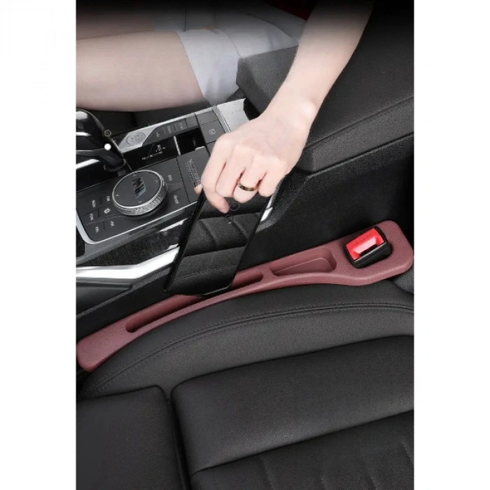 VipMarketim Araba Koltuk Arası Düzenleyici Bordo Renk