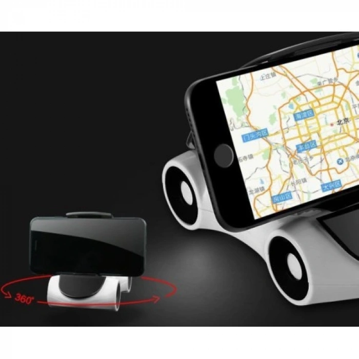 VipMarketim Araba Tasarımlı Araç İçi Telefon Tutucu 360 Dönebilen Ayarlı