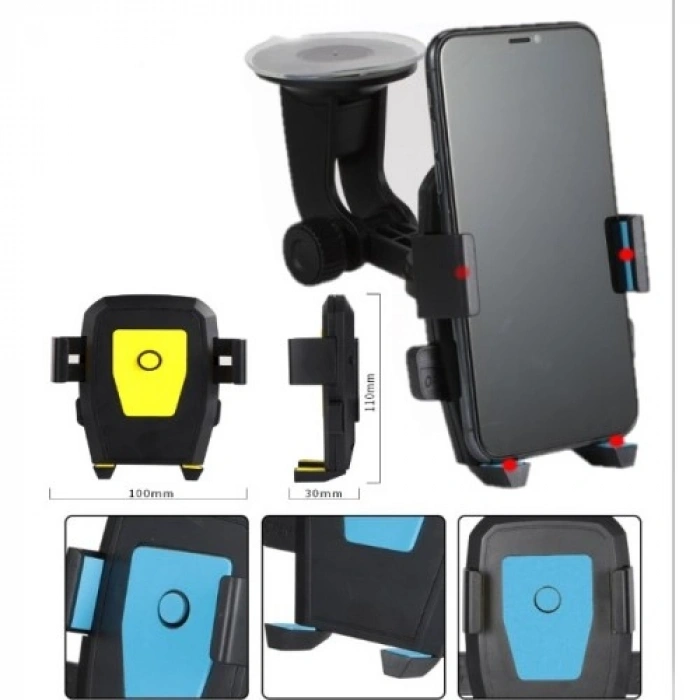 VipMarketim Araç İçi Cam ve Torpido Vantuzlu Telefon Tutucu CM-234