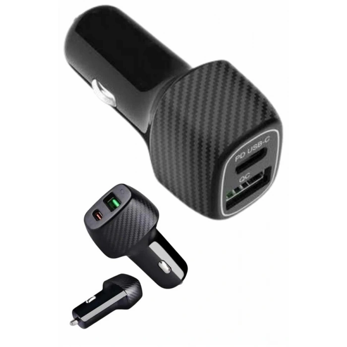 VipMarketim Araç İçi Hızlı Şarj Soketi 38W Oto Çakmaklık Type-C Araba Çakmaklık