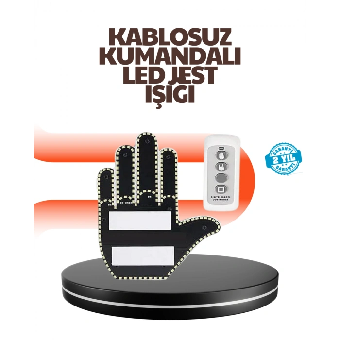 VipMarketim Araç İçin Eğlenceli LED El İşareti Işığı