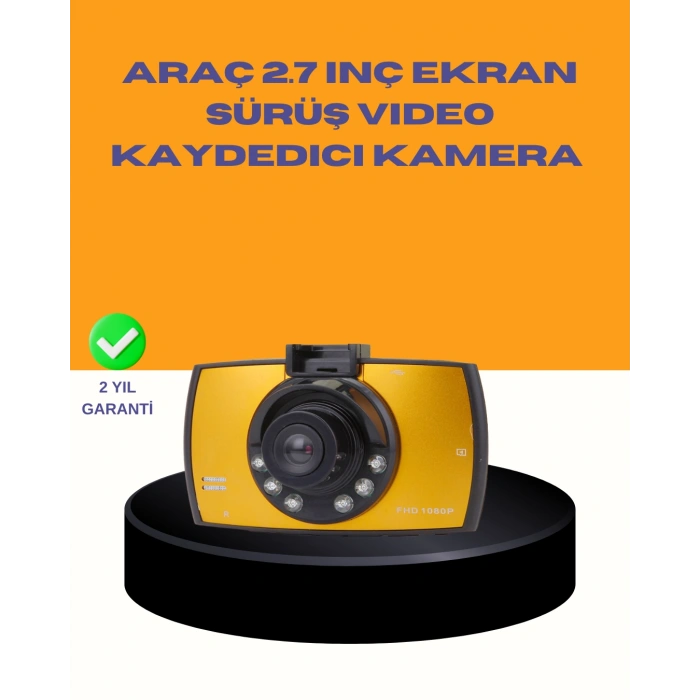 VipMarketim Araç Ön Kamera Full HD Kayıt ve G Sensor Özellikli