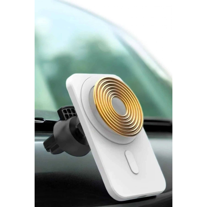 VipMarketim araç uyumlu Kablosuz 15W Taşınabilir Şarj Aleti Çift Kablo