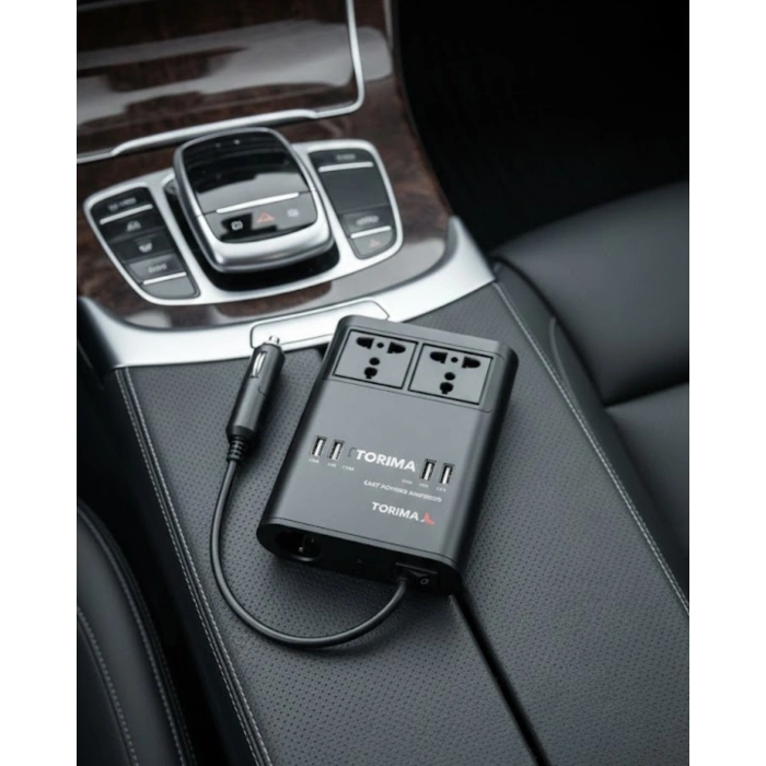 VipMarketim Araçta 220V Kullanım Sağlayan USB Destekli Güç İnvertörü