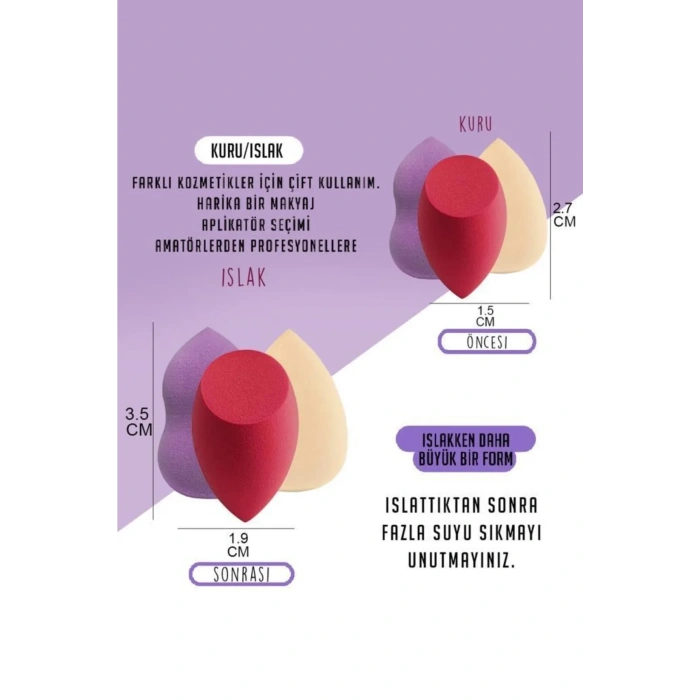 VipMarketim Armut Sünger Seti 4 Adet