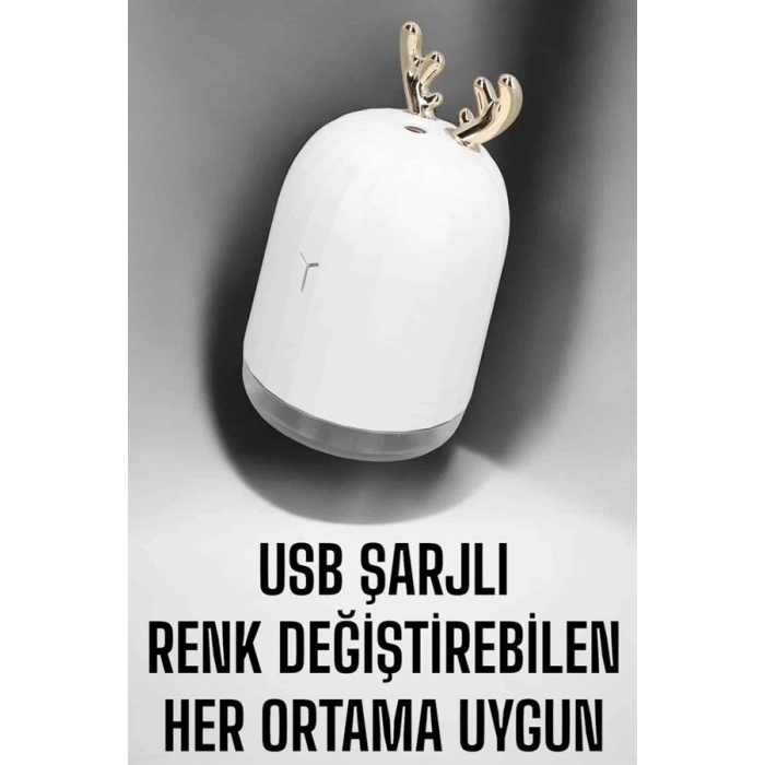 VipMarketim Aromaterapi Hava Temizleyici Buhar Makinesi Taşınabilir Şarjlı