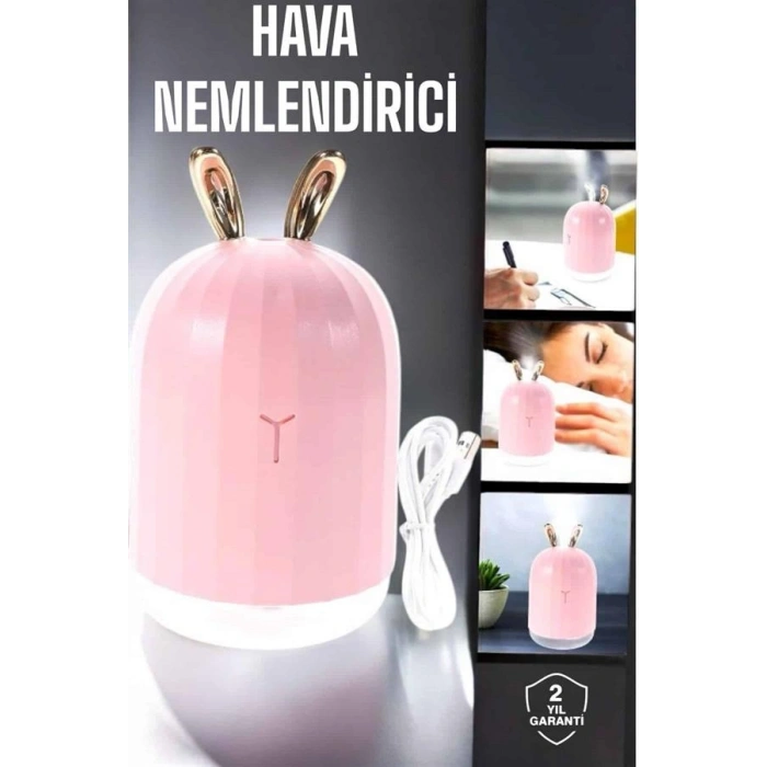 VipMarketim Aromaterapi Hava Temizleyici Buhar Makinesi Taşınabilir Şarjlı