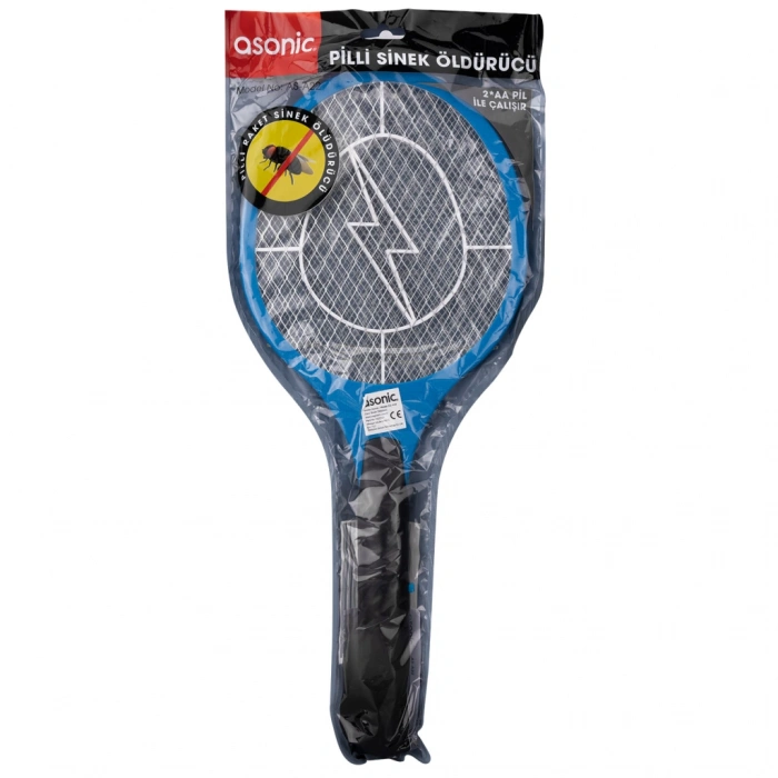 VipMarketim ASONIC AS-A22 Mavi 2000V Raket Tipi Kalem Pilli Sinek Öldürücü(1923)