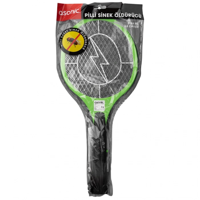 VipMarketim ASONIC AS-A22 Yeşil 2000V Raket Tipi Kalem Pilli Sinek Öldürücü(1923)