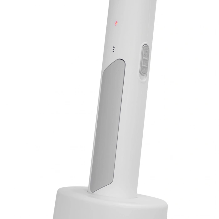 VipMarketim ASONIC AS-A25 Beyaz-Gri 3000V Raket Tipi UV Mor Işıklı 1200mAh Bataryalı Şarj Edilebilir Sinek Öldürücü(1923)