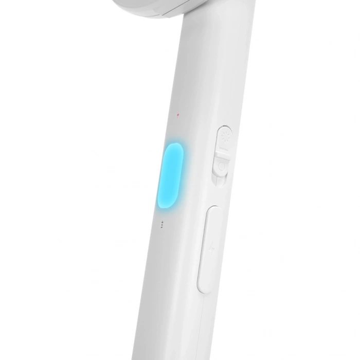 VipMarketim ASONIC AS-A26 Beyaz 3000V Raket Tipi UV Mor Işıklı 1200mAh Bataryalı Şarj Edilebilir Katlanabilir Sinek Öldürücü(1923)