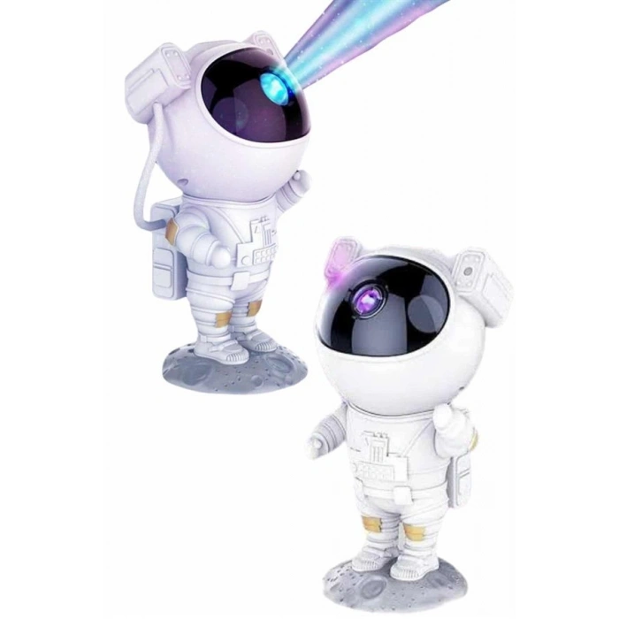 VipMarketim Astronot Şeklinde Bluetooth Hoparlör Gökyüzü Kumandalı Aydınlatma Lamba
