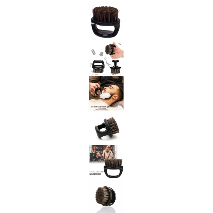 VipMarketim At Kılı Sakal Tarama Tıraş Temizlik Fırçası Absolute Professional