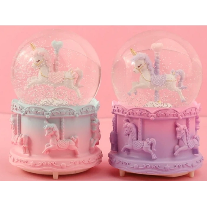 VipMarketim Atlı Karınca Kar Küresi Orta Boy