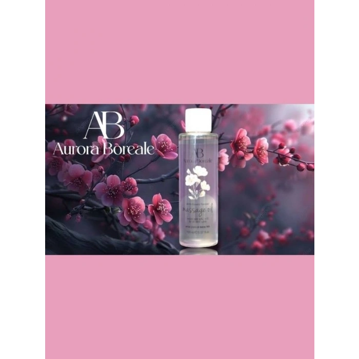 VipMarketim Aurora Boreale Beyaz Çiçek Aromalı Masaj Yağı 150 ML