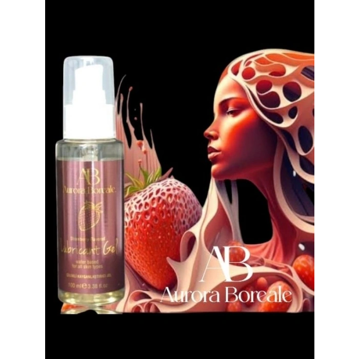 VipMarketim Aurora Boreale Çilek Aromalı Kayganlaştırıcı Jel 100 ML