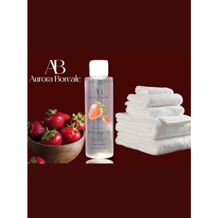 VipMarketim Aurora Boreale Çilek Aromalı Masaj Yağı 150 ML