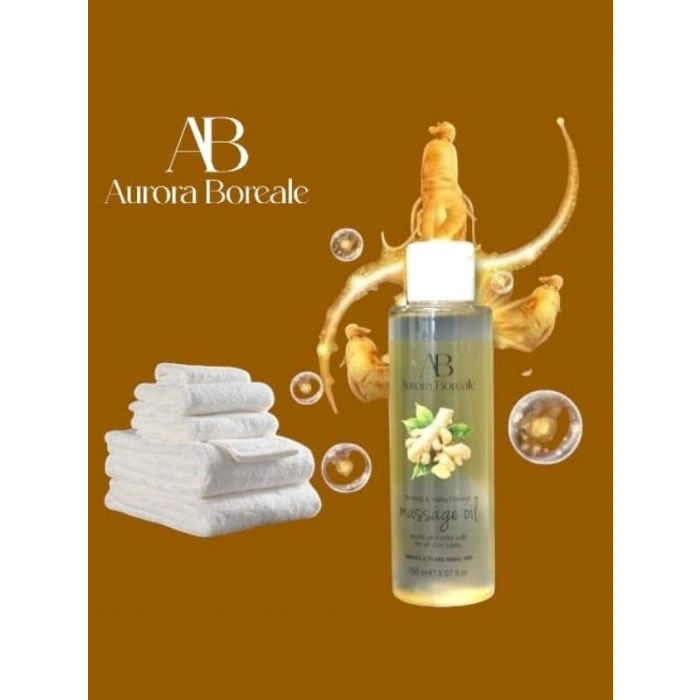 VipMarketim Aurora Boreale Ginseng Aromalı Masaj Yağı 150 ML