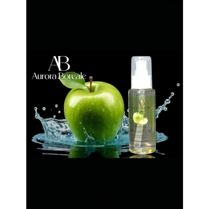 VipMarketim Aurora Boreale Yeşil Elma Aromalı Kayganlaştırıcı Jel 100 ML