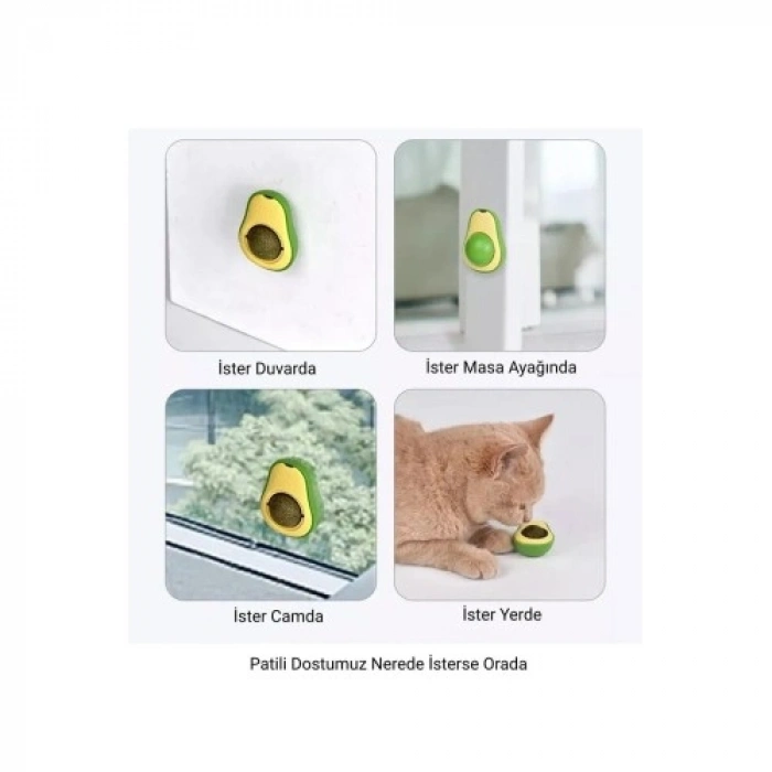 VipMarketim Avokado Kedi Nanesi Cat Mint Oyun Topu