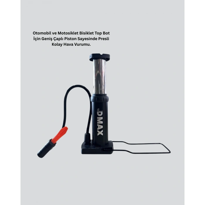 VipMarketim Ayakla Kullanılan Hava Pompası Araç ve Bisiklet İçin Uygun