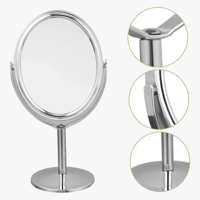 VipMarketim Ayaklı Oval Ayna 13 x 15 Cm