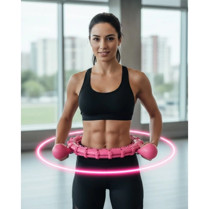 VipMarketim Ayarlanabilir Akıllı Hula Hoop 680 Gr Ağırlıklı Egzersiz Halkası