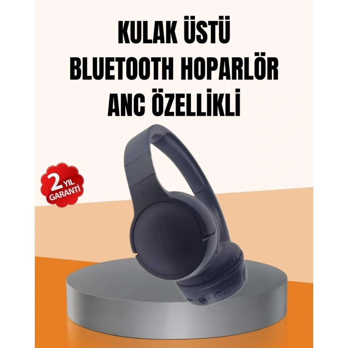 VipMarketim Ayarlanabilir Baş Bantlı Kablosuz Kulak Üstü Kulaklık