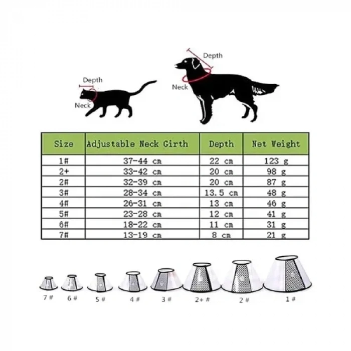 VipMarketim Ayarlanabilir Koruyucu Yaka (6 Numara)