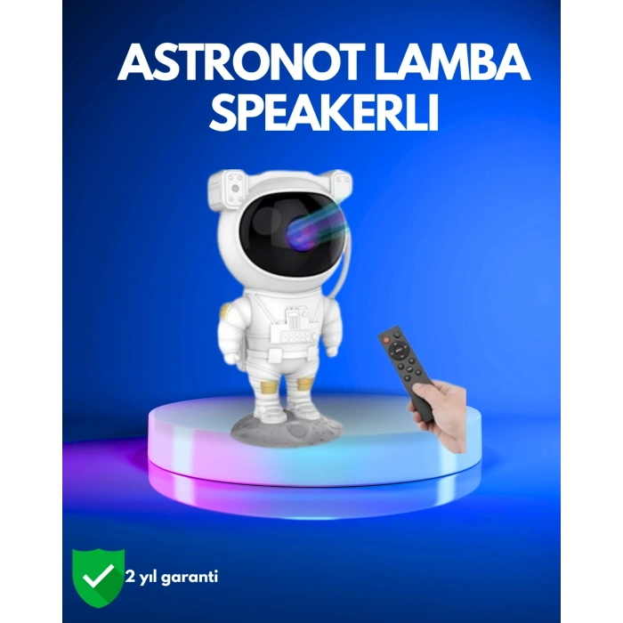 VipMarketim Ayarlanabilir Parlaklık ve Zamanlayıcı Modlu Astronot Lamba