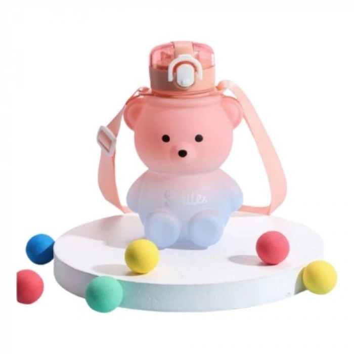 VipMarketim Ayıcık Pipetli Su Matarası