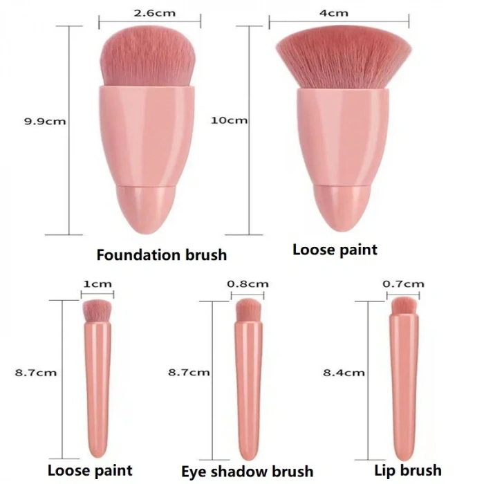 VipMarketim Aynalı Makyaj Fırçası Seti