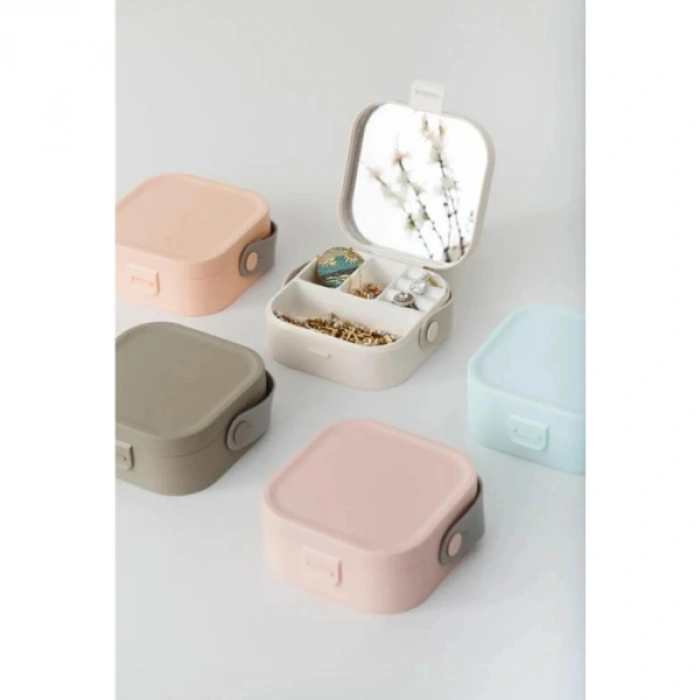 VipMarketim Aynalı Makyaj Kutusu Çanta Boy