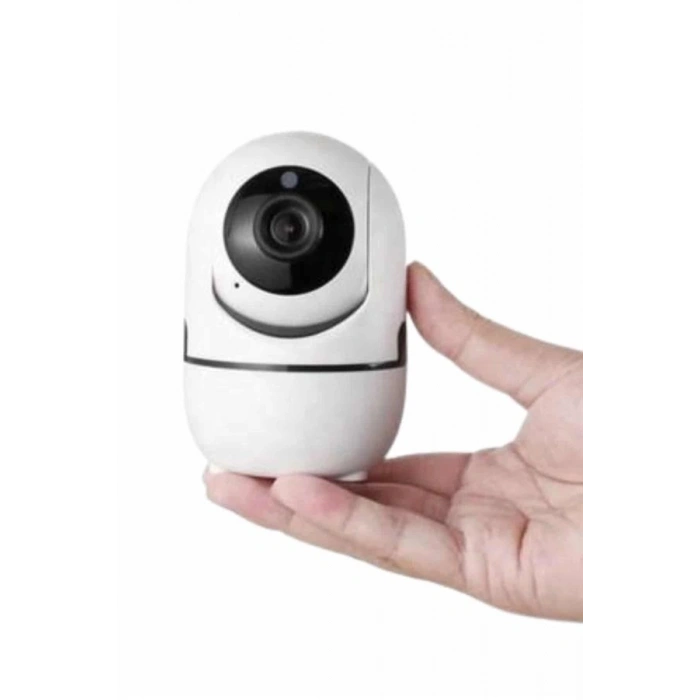 VipMarketim Baby Kamera Kablosuz 720P Beyaz 360 Derece Wifi Kamera Full HD 1080p