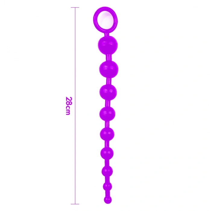 VipMarketim Backpart Boğumlu Anal Zevk Topları - Mor