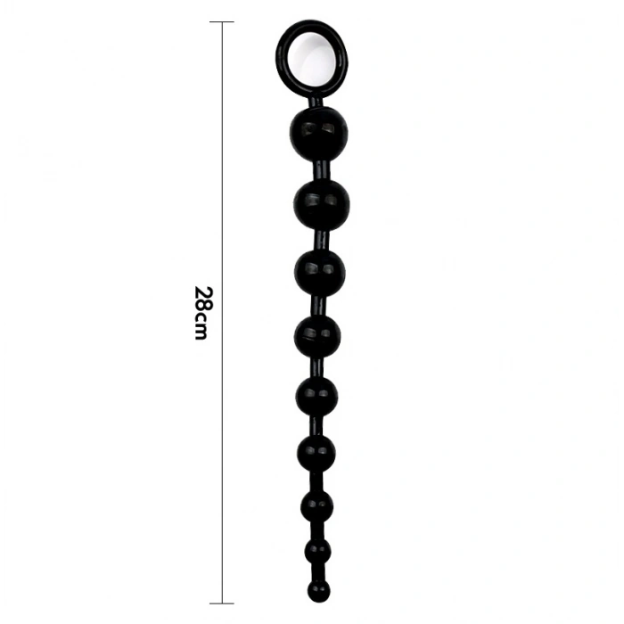 VipMarketim Backpart Boğumlu Anal Zevk Topları - Siyah