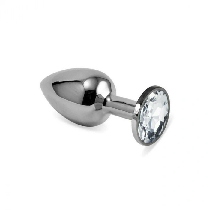 VipMarketim Backpart Paslanmaz Çelik Metal Taşlı Anal Tıkaç (plug) - Large