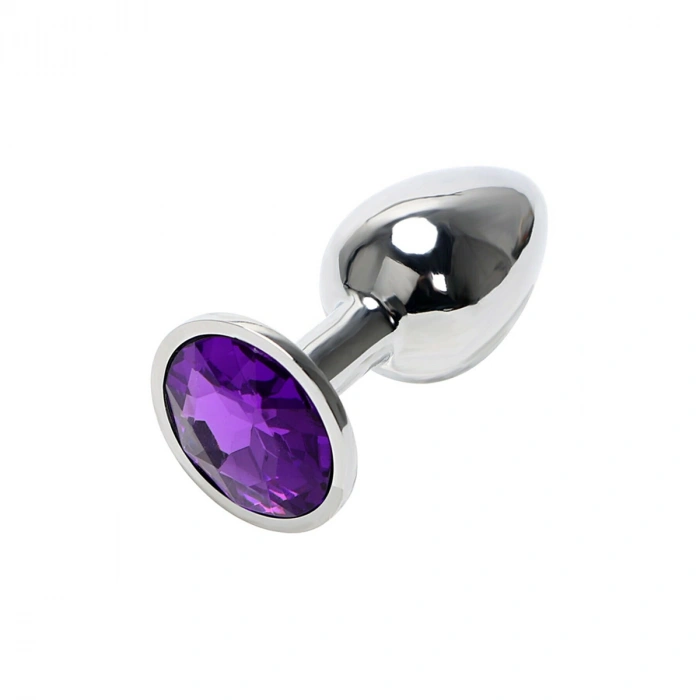 VipMarketim Backpart Paslanmaz Çelik Metal Taşlı Anal Tıkaç (plug) - Medium