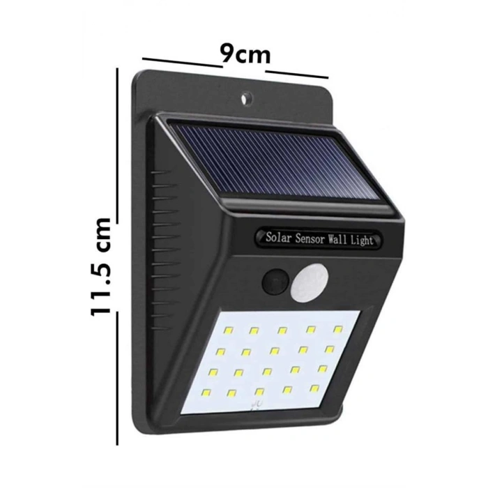 VipMarketim Bahçe Aydınlatması Güneş Enerjili Led Işık Lamba Sensörlü Dekoratif