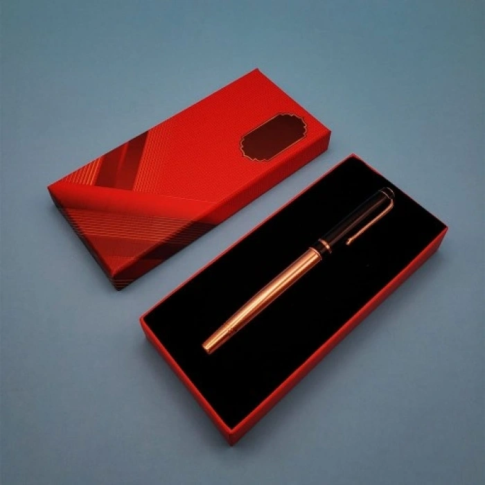 VipMarketim Bakır Roller Kalem Kutulu