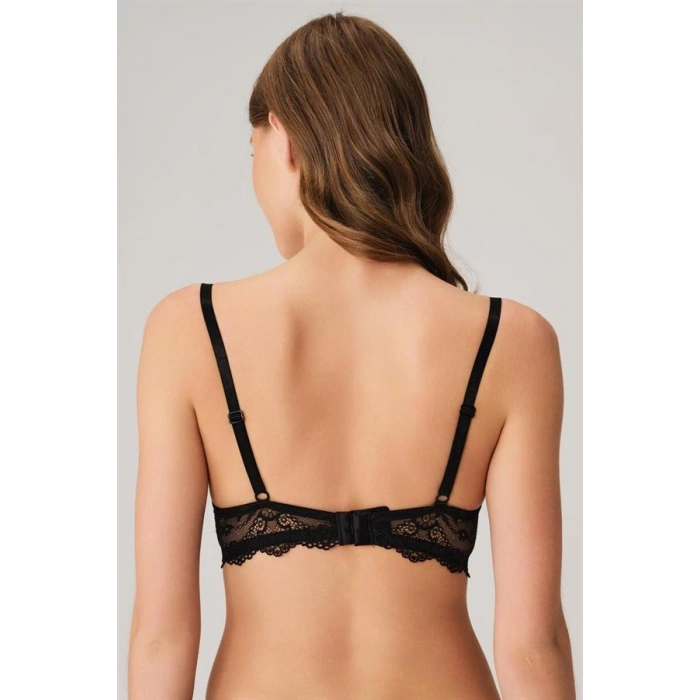 VipMarketim  Balenli Desteksiz Dolgusuz Toparlayıcı Dantelli Küçültücü Sütyen