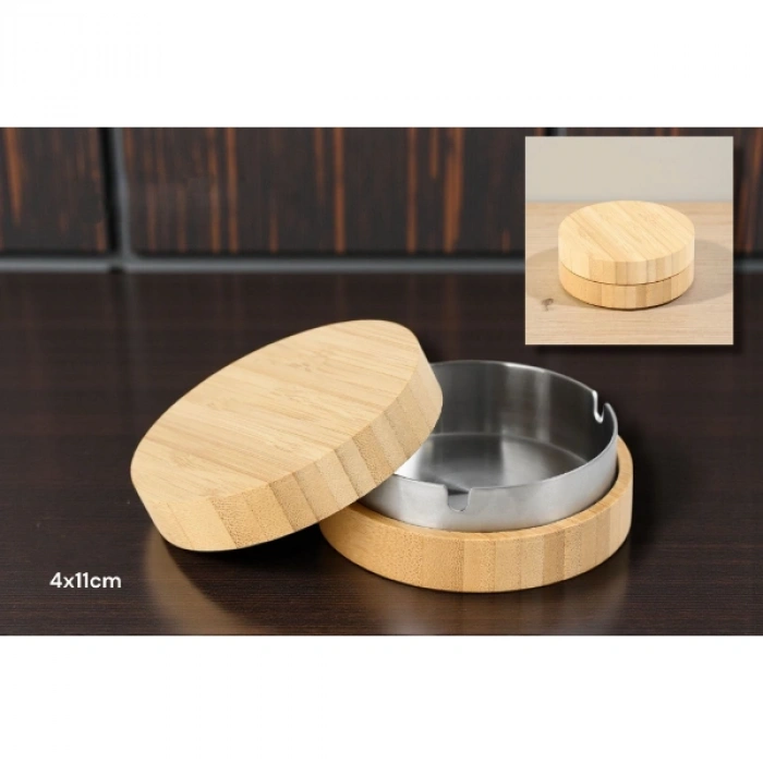 VipMarketim Bambu Kapaklı Küllük